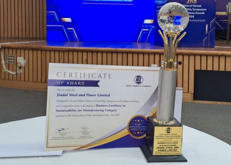 Jindal Steel & Power Wins ICC Award For Business Excellence in Sustainability
