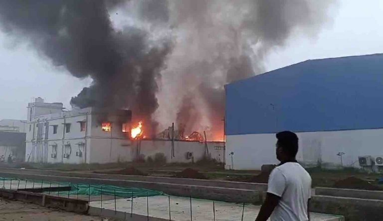 Fire Engulfs Pvt TV Channel Studio In Odisha’s Khurda