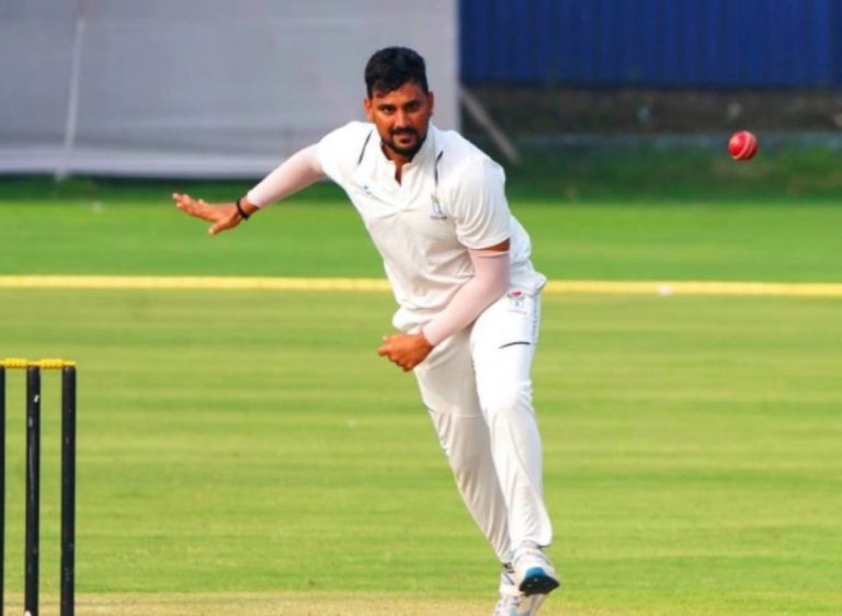 Sumit sharma 9 wkts vs Maharashtra