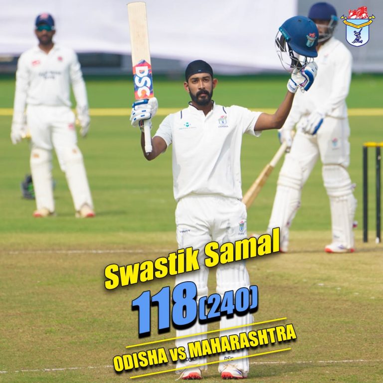 Swastik Samal century