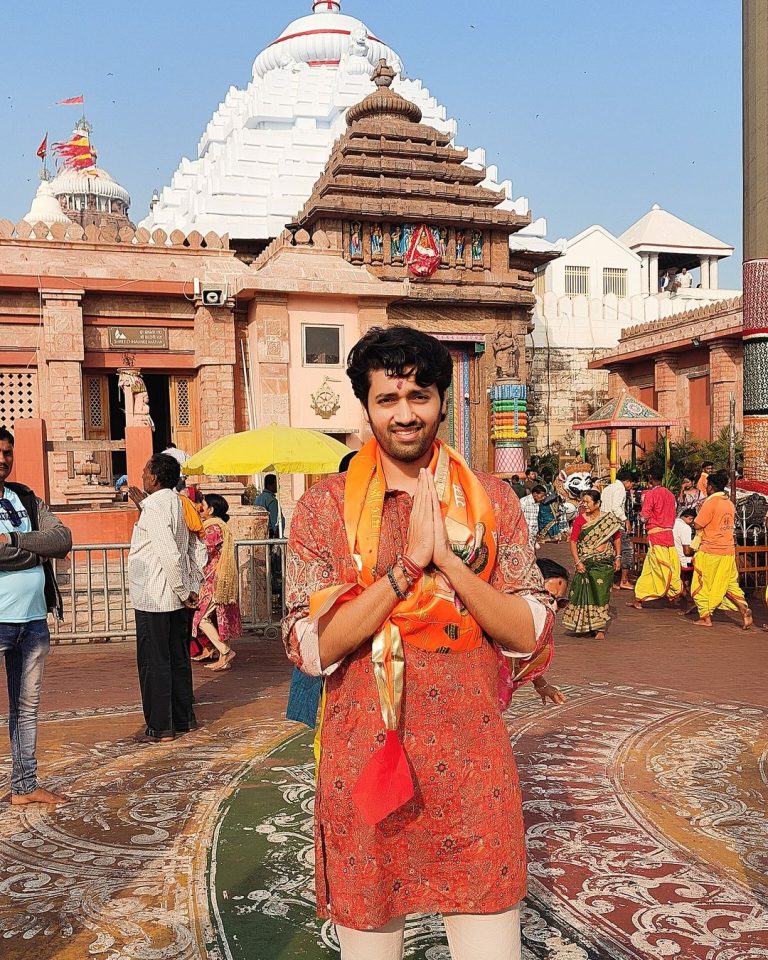 Actor Utkarsh Sharma Visits Puri Jagannath Temple Ahead Of ‘Vanvaas’ Release