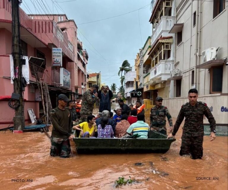 Army rescues puducherry residents