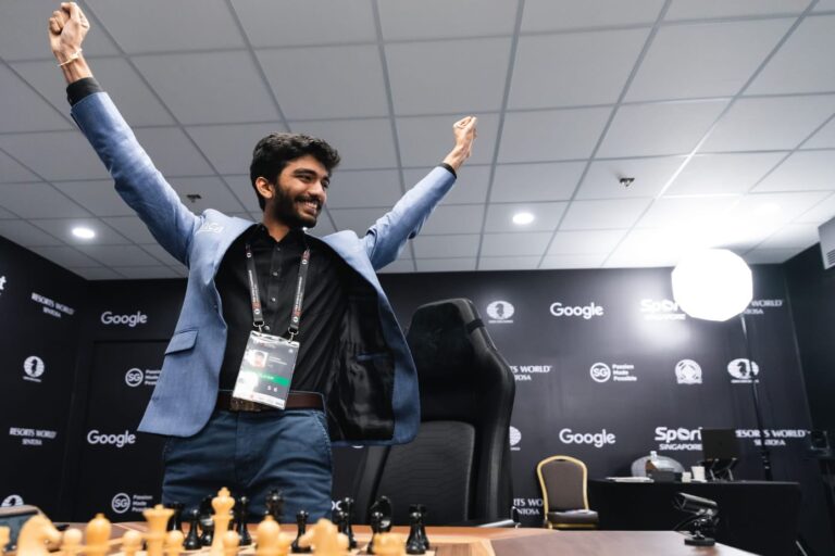 D Gukesh world chess champion