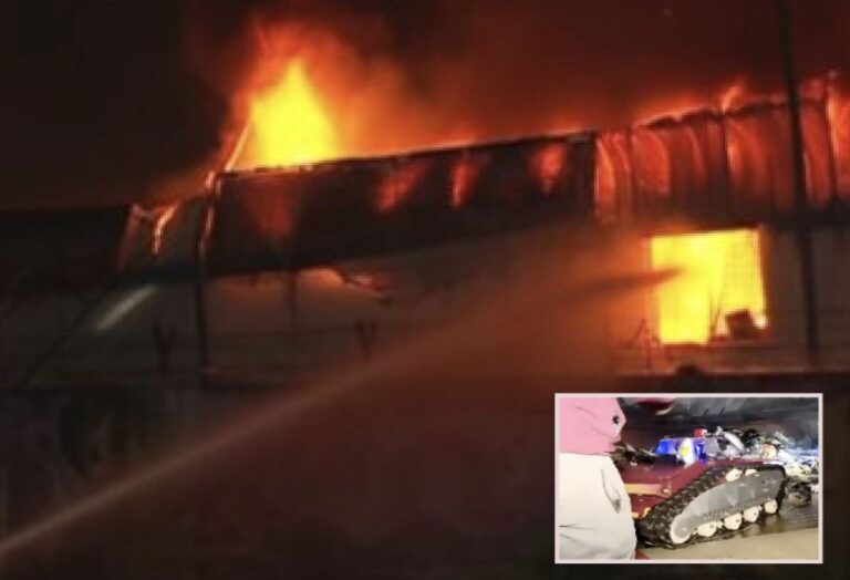 How Robotic Fire-Fighter Helped Douse Massive Fire In Bhubaneswar’s Godown