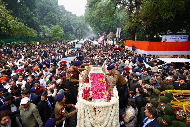 Manmohan singh funeral