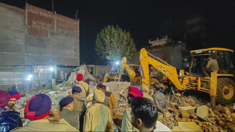 Multi storeyed building collapses in Mohali