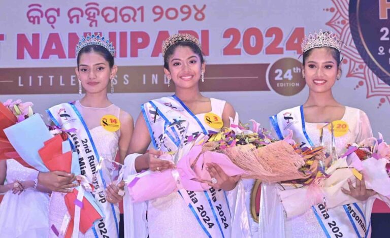 Dilishaa Behera From Odisha Crowned KIIT NanhiPari Little Miss India 2024