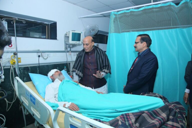 Rajnath singh visits Pratap Sarangi