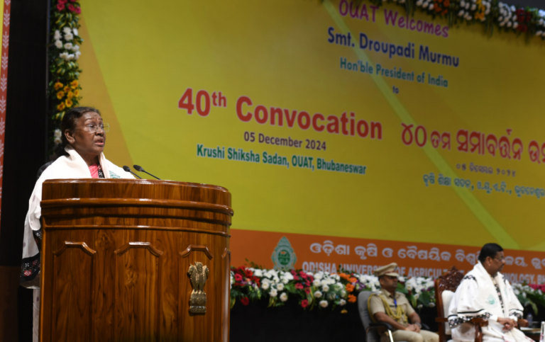 Agri Production Hit By Climate Change: President Droupadi Murmu At OUAT Convocation In Bhubaneswar