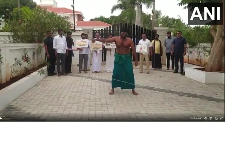 Tamil Nadu BJP Chief Flogs Himself 6 Times, Here’s Why