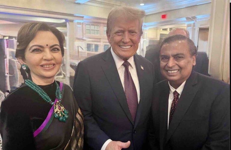 Ambanis Meet Donald Trump At Pre-Inauguration Dinner, To Attend Swearing-In Ceremony
