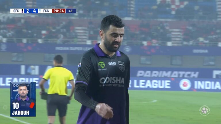 Ahmed Jahouh red card