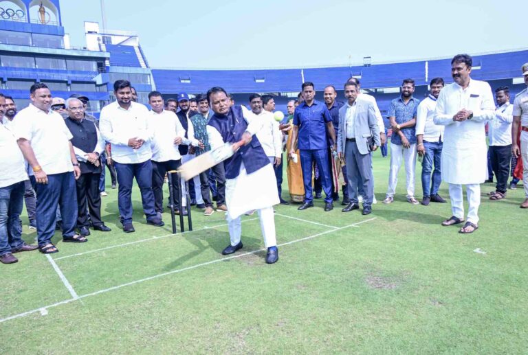 Odisha CM Mohan Majhi ‘Bats For’ Success Of ODI Match At Barabati Stadium, Unveils Theme Song