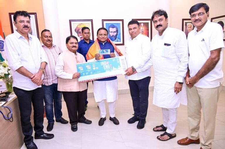 Odisha CM Purchases 1st Ticket For India-England ODI To Be Played At Barabati Stadium On Feb 9