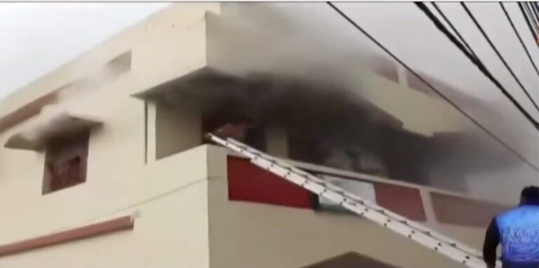 Massive Fire Engulfs Medicine Godown Near Symphony Mall In Bhubaneswar