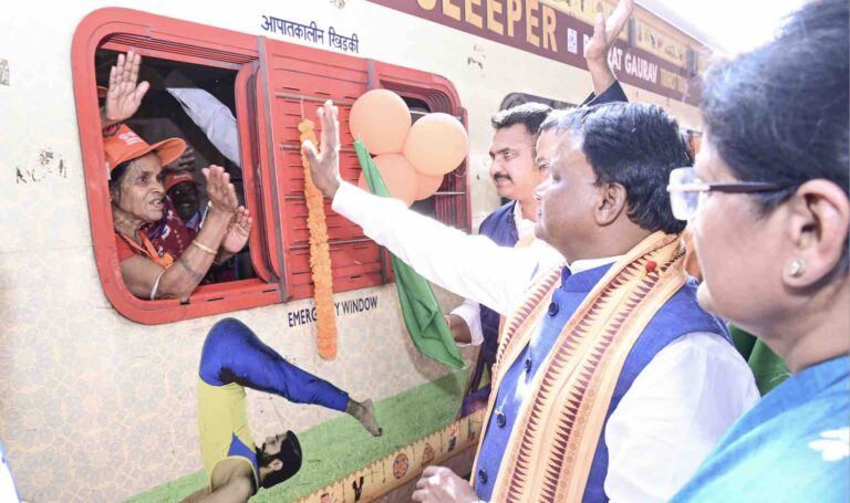 Odisha CM Flags Off Special Pilgrimage Train For Elderly From Bhubaneswar