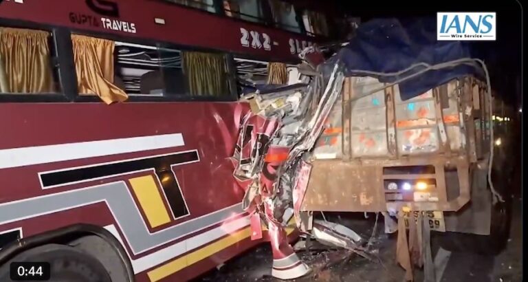 Four From Odisha Killed As Bus Crashes Into Lorry In Telangana