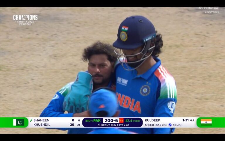 Kuldeep Yadav 3 wkts