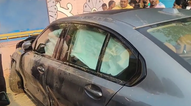 Luxury Car Crashes Into House In Bhubaneswar; No One Hurt