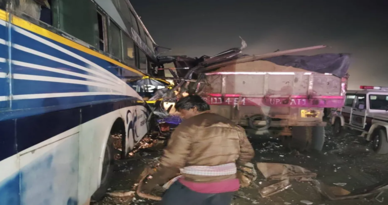 35 Injured As Bus Carrying Maha Kumbh Pilgrims From Odisha Meets With Accident
