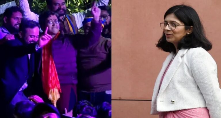 Atishi Dances Even As AAP Loses Delhi Polls, Swati Maliwal Calls Her Shameless