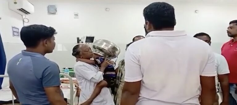 4-Yr-Old Boy From Odisha Gets Head Stuck In Steel Pot, Rescued