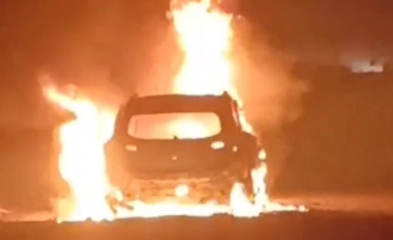 Driver Charred To Death As Car Catches Fire In Odisha’s Paradip