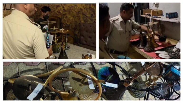 Berhampur Police Raid Illegal Hookah Bars, Seize Tobacco & Smoking Items