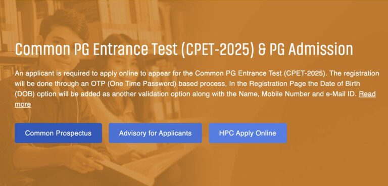 Online Process For PG Admission In Odisha Begins Today; CPET Score & 4-Round Selection