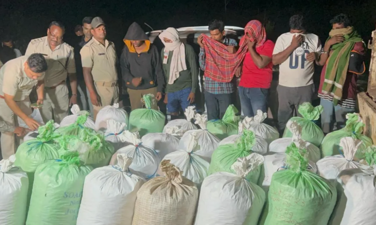 6 Smugglers Arrested, 7 Quintals Of Ganja & 1 Gun Seized In Odisha’s Rayagada