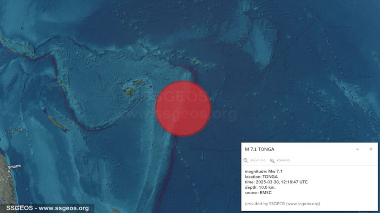 Tonga earthqake