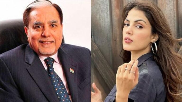 Media Baron Subhash Chandra Apologises To Rhea Chakraborty; Check His Statement