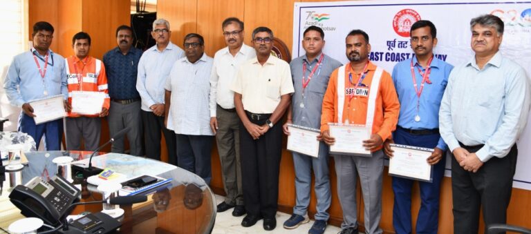 Odisha: ECoR Felicitates 5 Railway Employees For Dedication & Alertness