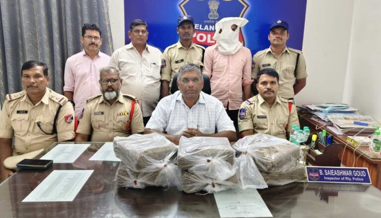 Man From Odisha Caught Smuggling 12Kg Ganja To Maharashtra Via Secunderabad