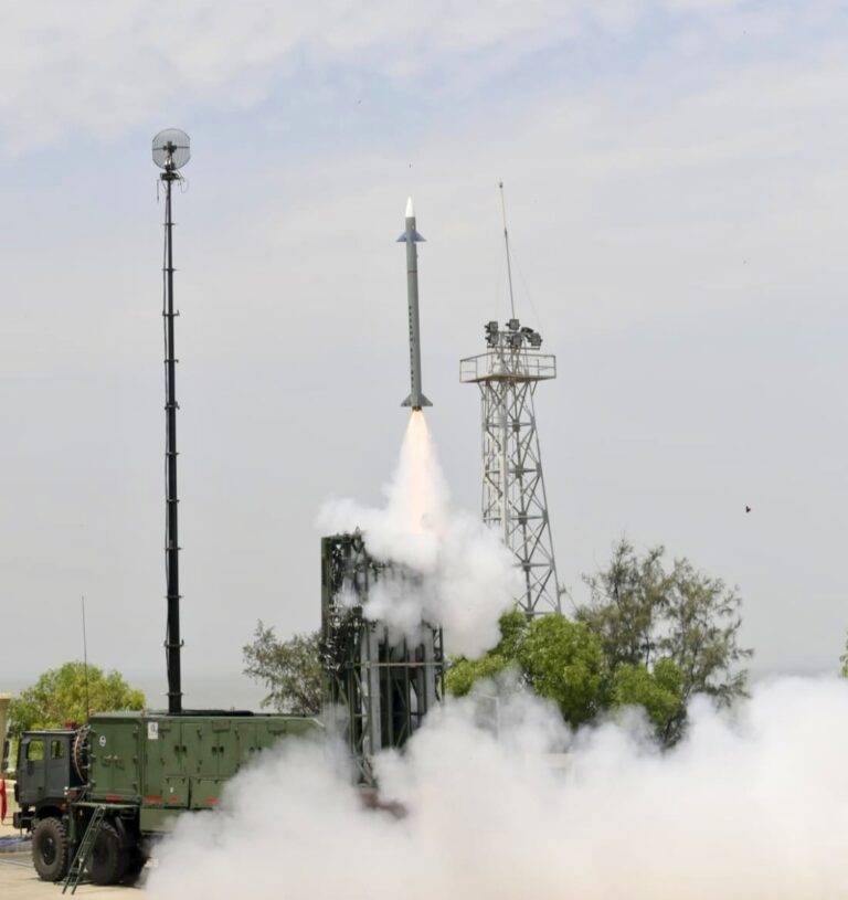 DRDO And Army Conduct Flight Trials of MRSAM-Army Along Odisha Coast