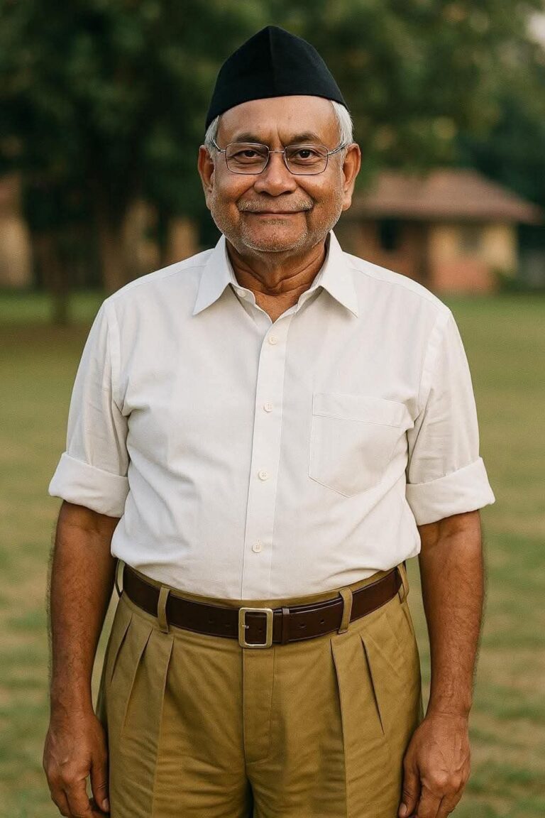 Nitish Kumar as RSS worker