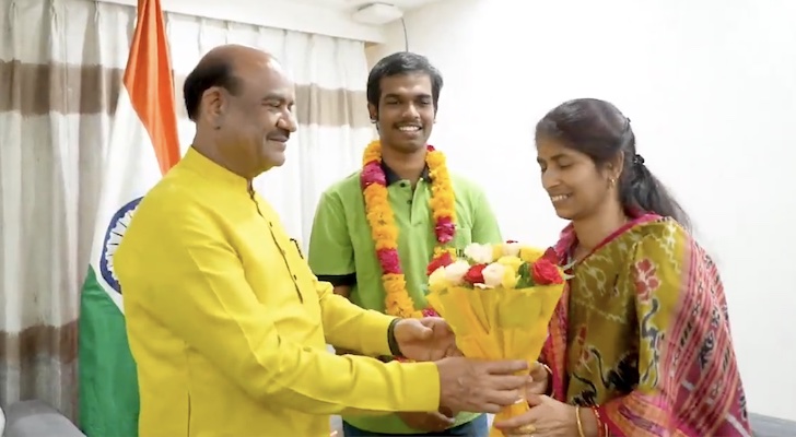 ‘Record Tod Diya Apne’: Om Birla Felicitates JEE Main Topper From Odisha [Watch]