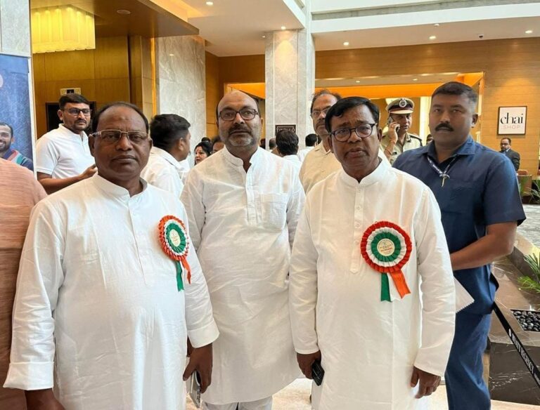 Odisha Congress President Bhakta Das, CLP Leader RC Kadam At Crucial AICC Meet In Ahmedabad