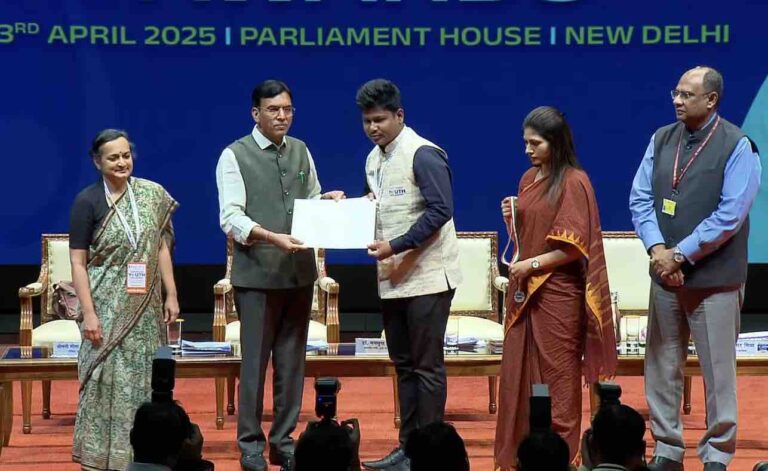 Odisha’s Rahul Maharana Conferred National Youth Award For Environmental Conservation