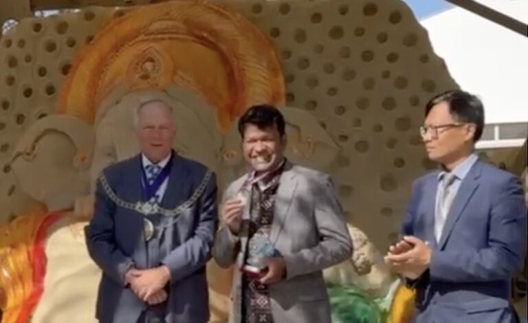 Sudarsan Pattnaik Of Odisha Bags Award In UK For 10ft Ganesh Sand Sculpture