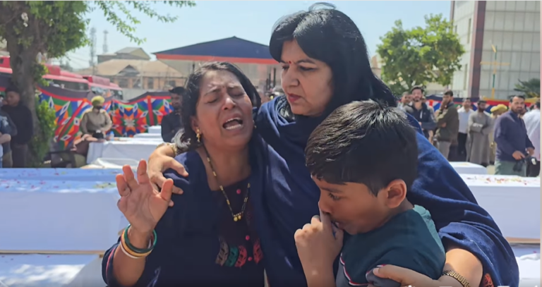 Aparajita Sarangi Meets Wife, Son Of Odisha Tourist Killed In Pahalgam Terror Attack