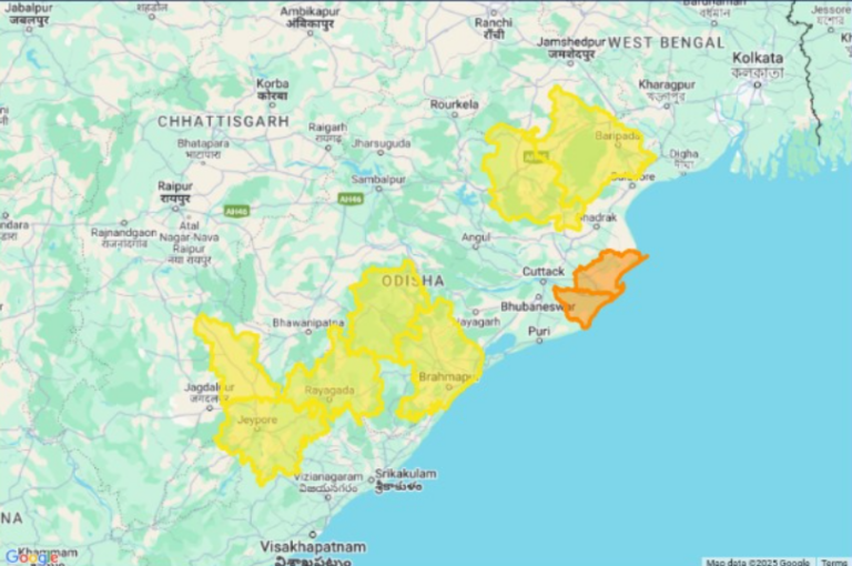 Thunderstorm Likely In 9 Odisha Dists This Evening; Orange, Yellow Warnings Issued