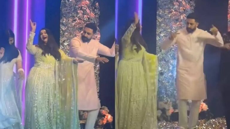 [Watch] Abhishek & Aishwarya Recreate Their Iconic Song ‘Kajra Re’ With Daughter Aaradhya