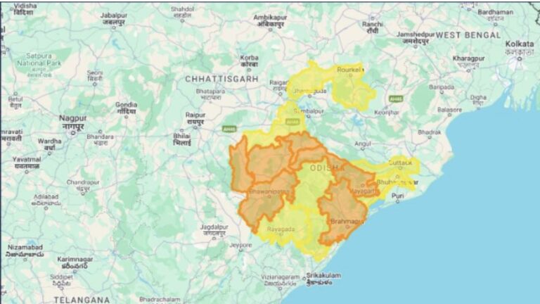 Orange & Yellow Alerts For 14 Odisha Dists, Cuttack & Bhubaneswar Till 9.30PM Today