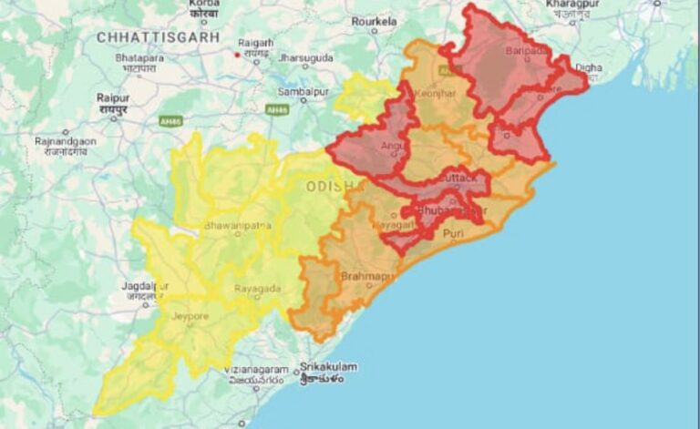 Heavy Rain With Hail, Severe Thunderstorm Likely In 6 Odisha Dists By 8.30PM