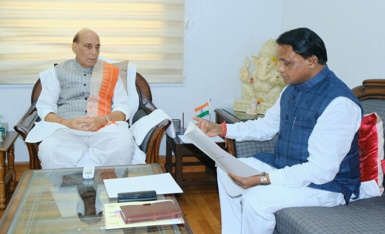 Rajnath Singh & Mohan Majhi Discuss Odisha’s Strategic Role In National Security