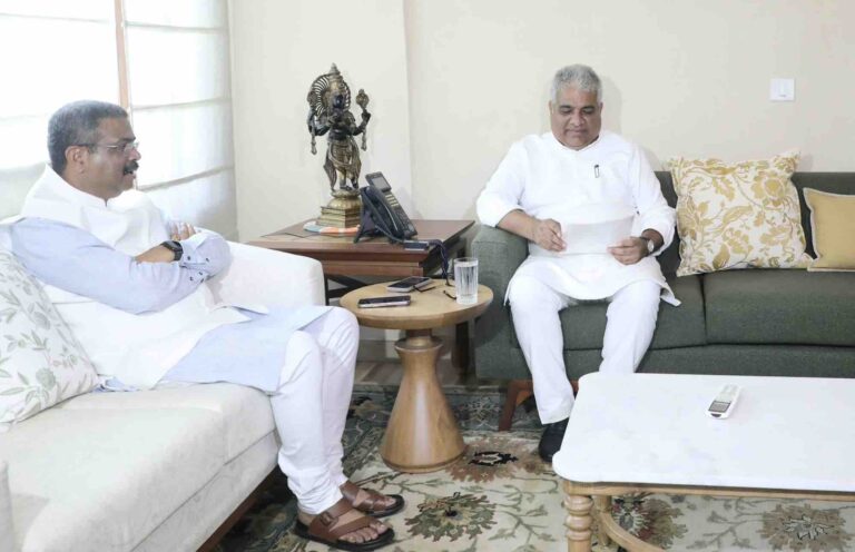 Dharmendra Discusses Sambalpur Zoo Development Plan, Nagar Vans With Union Environment Minister