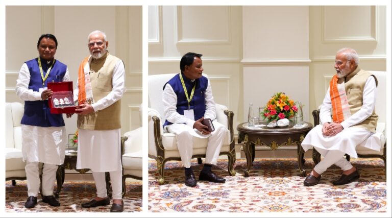 Odisha CM Meets PM Modi In Delhi Ahead Of BJP Govt’s One-Year Bash
