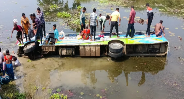 20 Injured As Bus Falls Off Bridge After Collision With Tractor In Odisha’s Balasore
