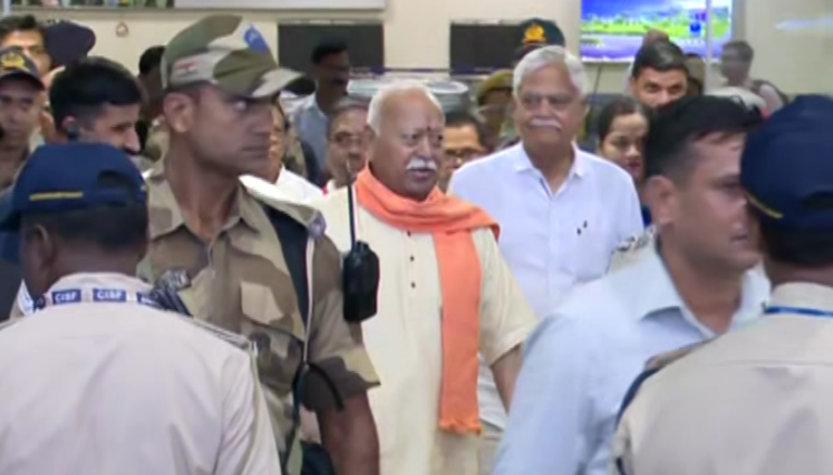 RSS Chief Mohan Bhagwat Arrives In Bhubaneswar On 5-Day Odisha Visit